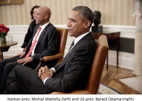 martelly and Obama a