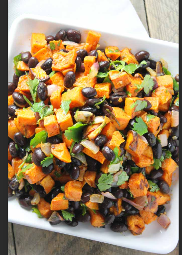 Baked Sweet Potato with Black Beans, Avocado, and Salsa Recipe | CSMS ...